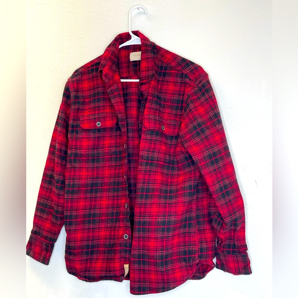 Jachs red flannel mens Medium